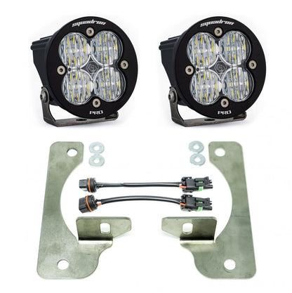 Jeep JL Fog Pocket Kit 2018 Wrangler JL Rubicon Squadron R Pro Baja Designs - 447069