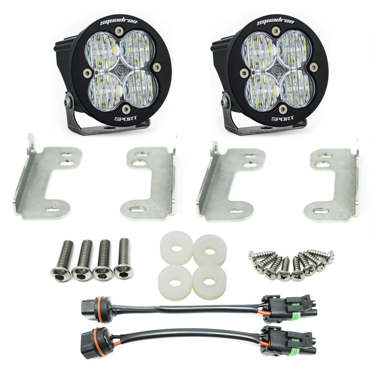Jeep JL Fog Pocket Kit 2018 Wrangler JL Sahara Squadron R Sport Baja Designs - 447070