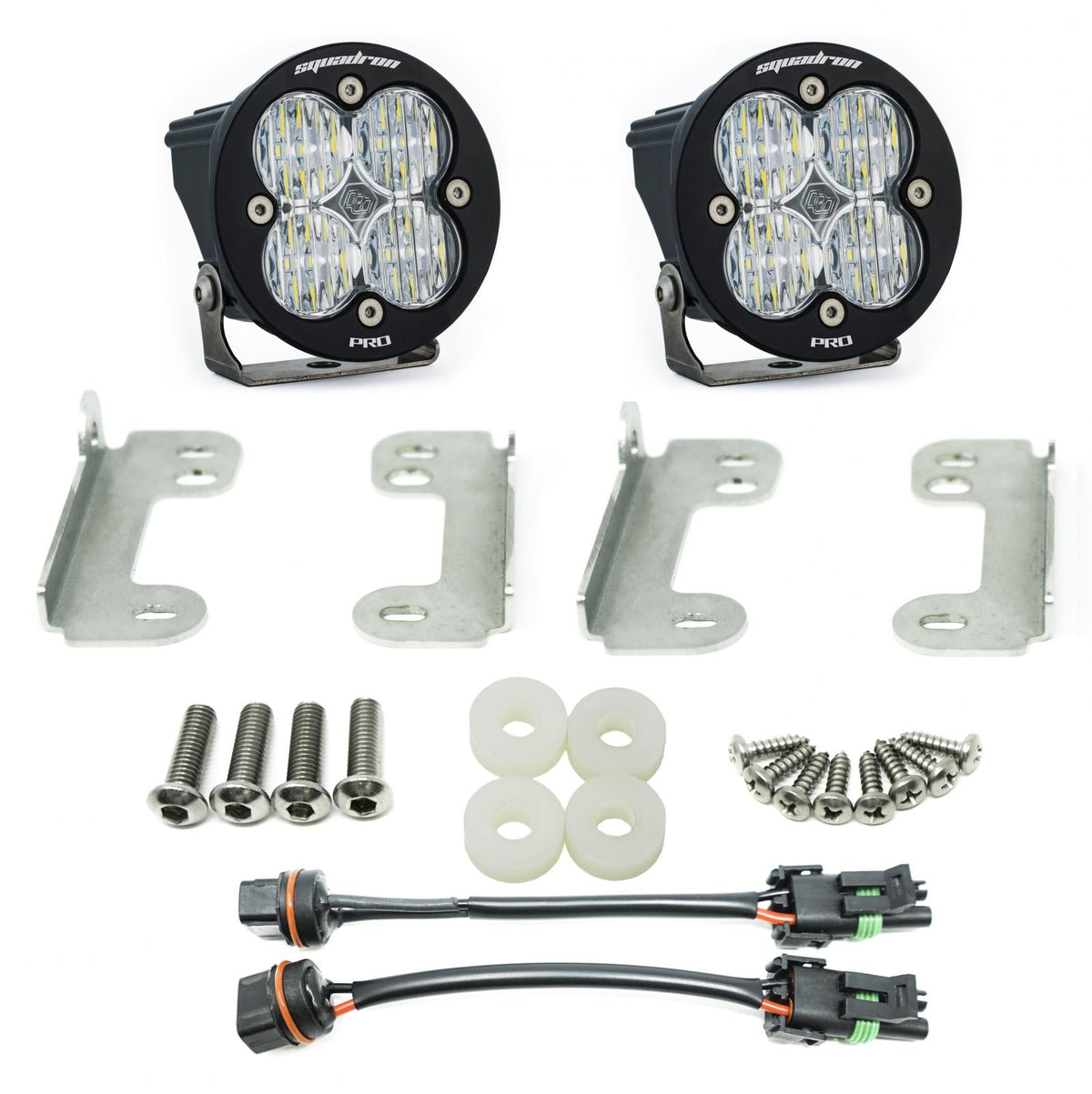 Jeep JL Fog Pocket Kit 2018 Wrangler JL Sahara Squadron R Pro Baja Designs - 447071
