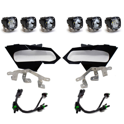 Can-Am X3 Headlight Kit S1 Laser W/C Baja Designs - 447075
