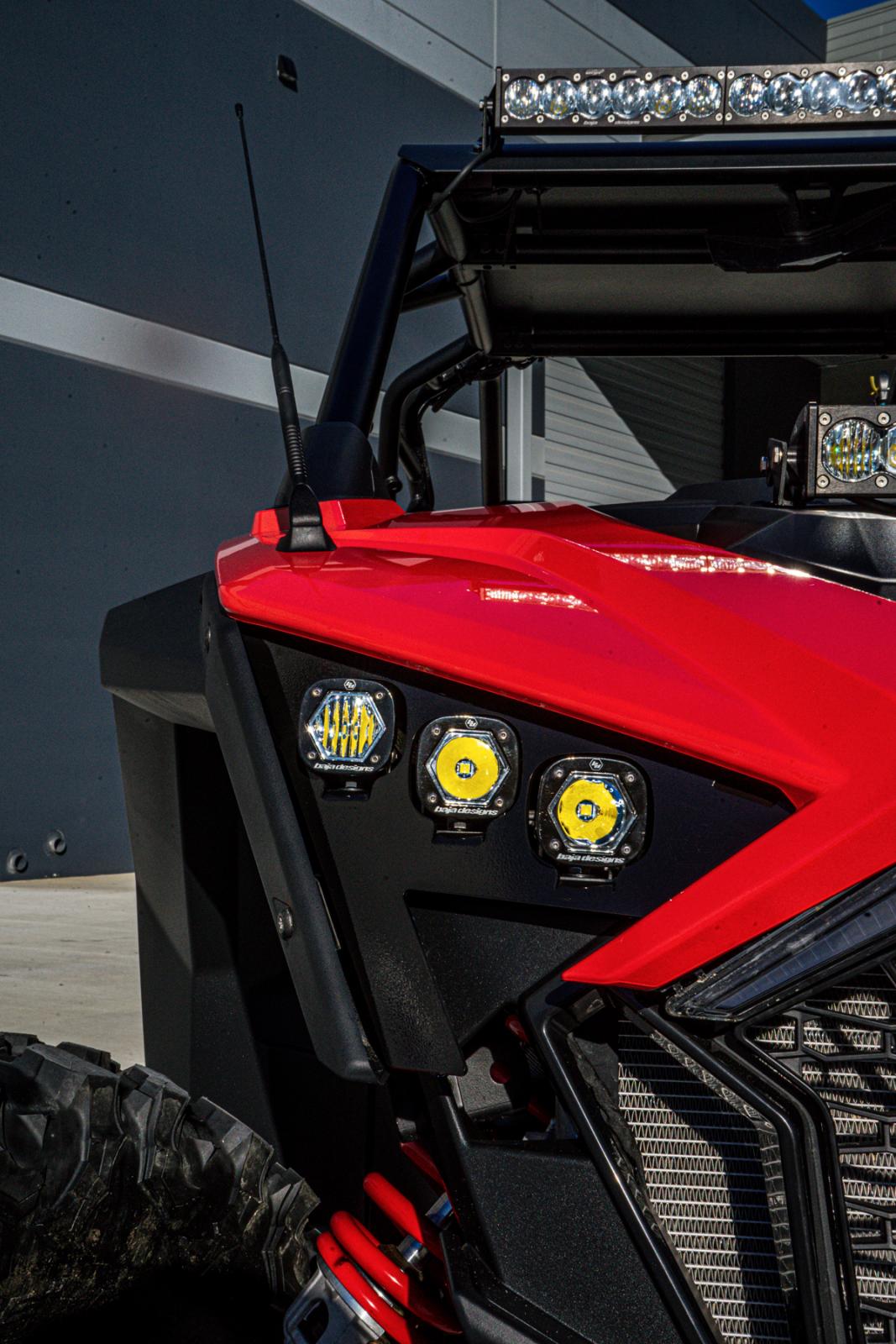 S1 LED Headlight Kit 20-24 RZR Pro XP 22-24 RZR Pro R/Turbo R Multi-Pattern Clear Baja Designs - 447156