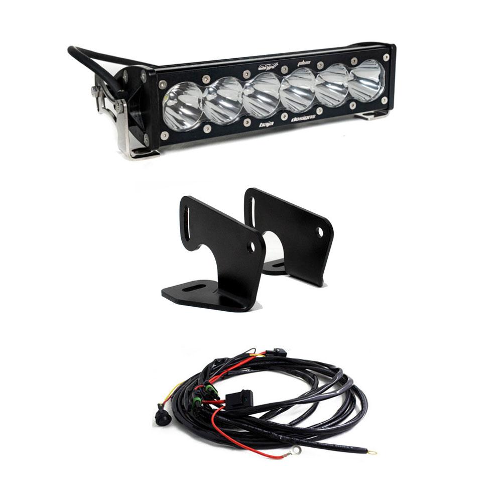 Polaris RZR Pro XP Hood Light Mount Kit 10 Inch OnX6+ Baja Designs - 447167