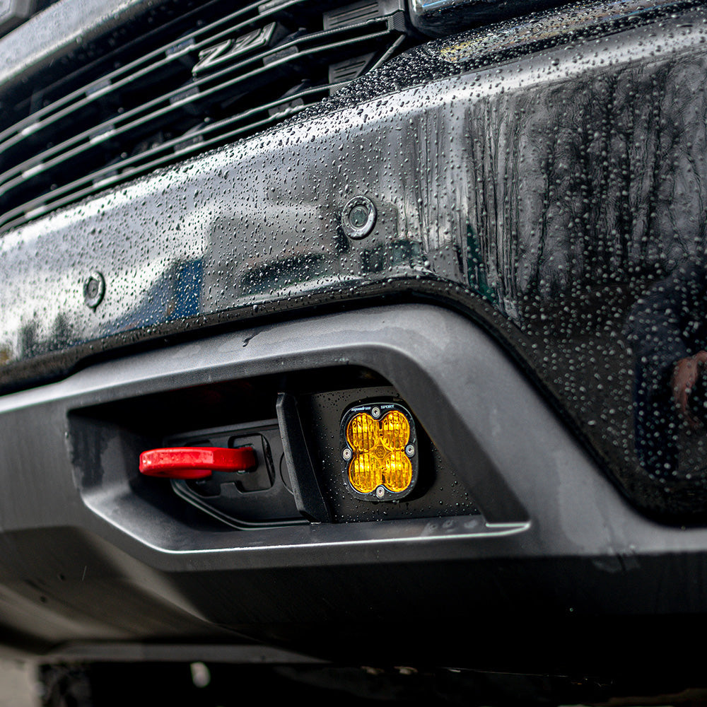 Silverado 1500 2019 Fog Pocket Mount Kit Pro Baja Amber FPK Sport WC Baja Designs - 447518