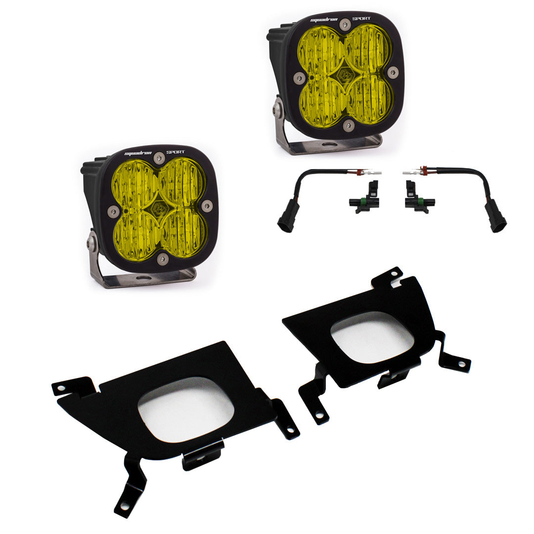 Silverado 1500 2019 Fog Pocket Mount Kit Pro Baja Amber FPK Sport WC Baja Designs - 447518