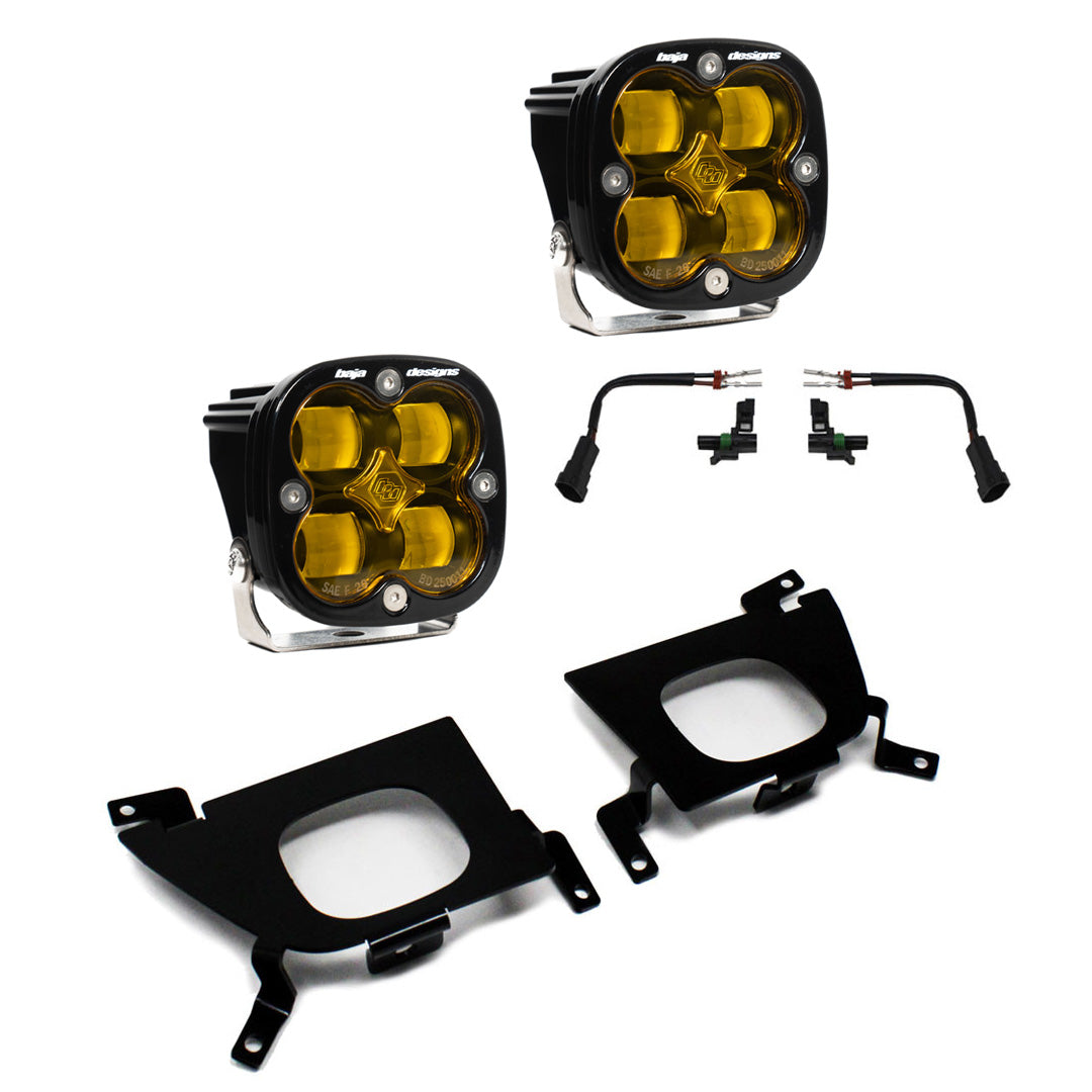Silverado Fog Pocket for 19-Up Silverado 1500/2500/2500 HD FPK SAE Baja Amber Baja Designs - 447529