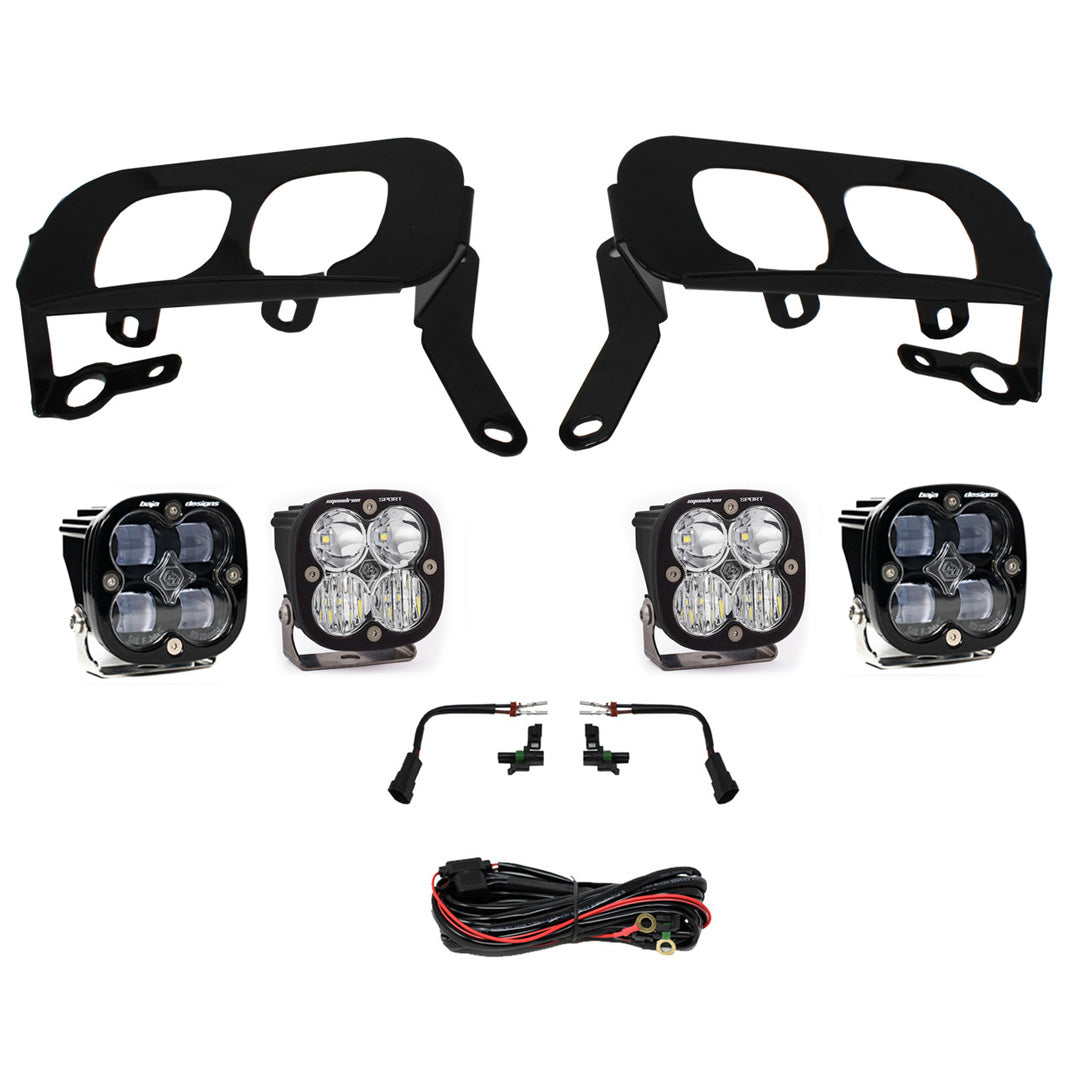 Silverado 1500 Fog Pocket Kit 14-15 FPK, SAE Clear W/C & Sport D/C Baja Designs - 447530