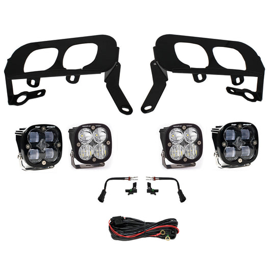Silverado 1500 Fog Pocket Kit 14-15 FPK, SAE Clear W/C & Sport D/C Baja Designs - 447530