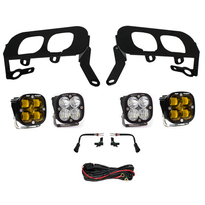 Silverado 1500 Fog Pocket Kit 14-15 FPK, SAE Baja Amber W/C & Sport D/C Baja Designs - 447531