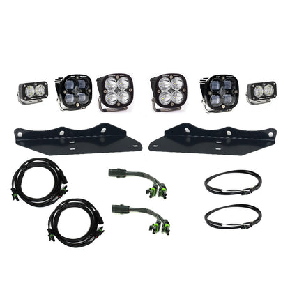 Raptor Fog Light Kit 17-18 F-150 Raptor Fog Pocket Kit SAE Sportsmen Baja Designs - 447617
