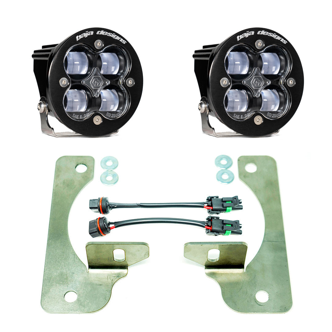 Jeep JL Fog Light Squadron-R 18-Pres Wrangler JL Rubicon Fog Pocket Kit Baja Designs Baja Designs - 447623