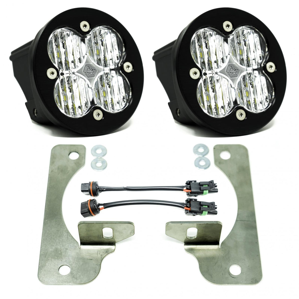 Jeep JL Fog Light Squadron-R 18-Pres Wrangler JL Rubicon Fog Pocket Kit Baja Designs Baja Designs - 447623