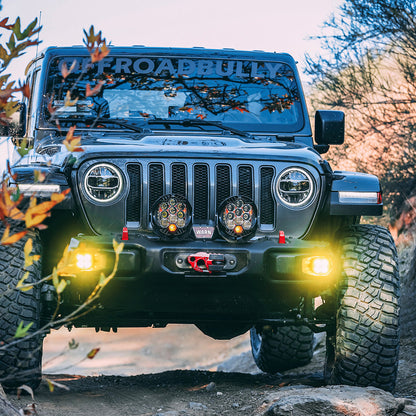 Jeep JL Fog Light Squadron-R 18-Pres Wrangler JL Rubicon Fog Pocket Kit Baja Designs Baja Designs - 447623