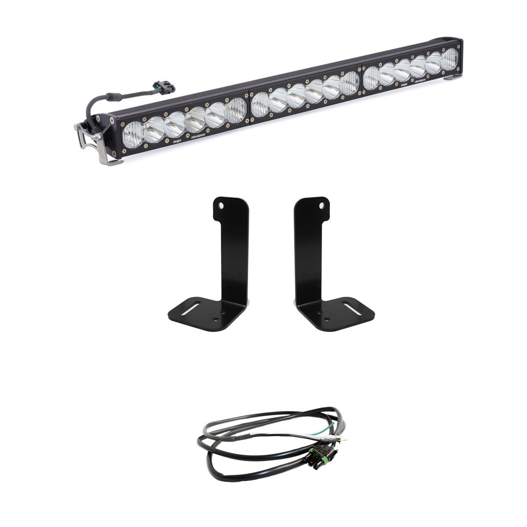 Jeep JL/JT 30 Inch OnX6+ Light Bar Kit w/Upfitter Baja Designs - 447657UP