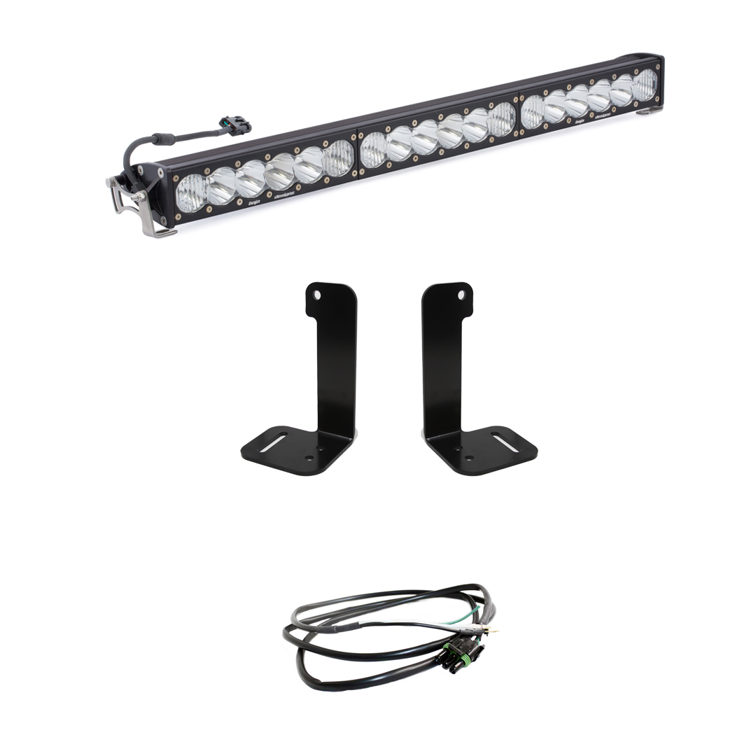 Jeep JL/JT 30 Inch OnX6+ Light Bar Kit w/Upfitter Baja Designs - 447657UP