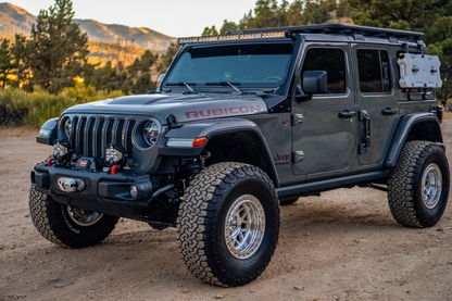 Jeep JL/JT Roof Bar LED Light Kit 50 Inch S8 w/Upfitter Baja Designs - 447665UP