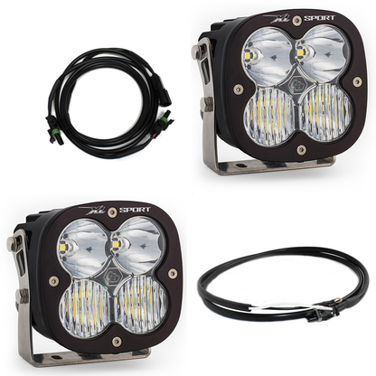 Jeep JL/JT Rubicon Steel Bumper LED Light Kit XL Sport w/Upfitter Baja Designs - 447667UP
