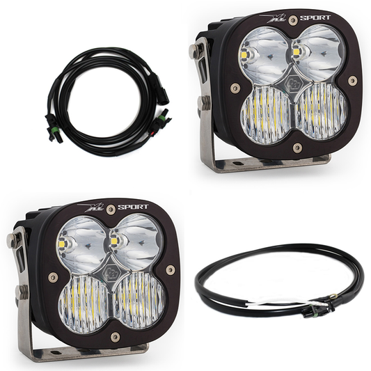 Jeep JL/JT Rubicon Steel Bumper LED Light Kit XL Sport w/Upfitter Baja Designs - 447667UP
