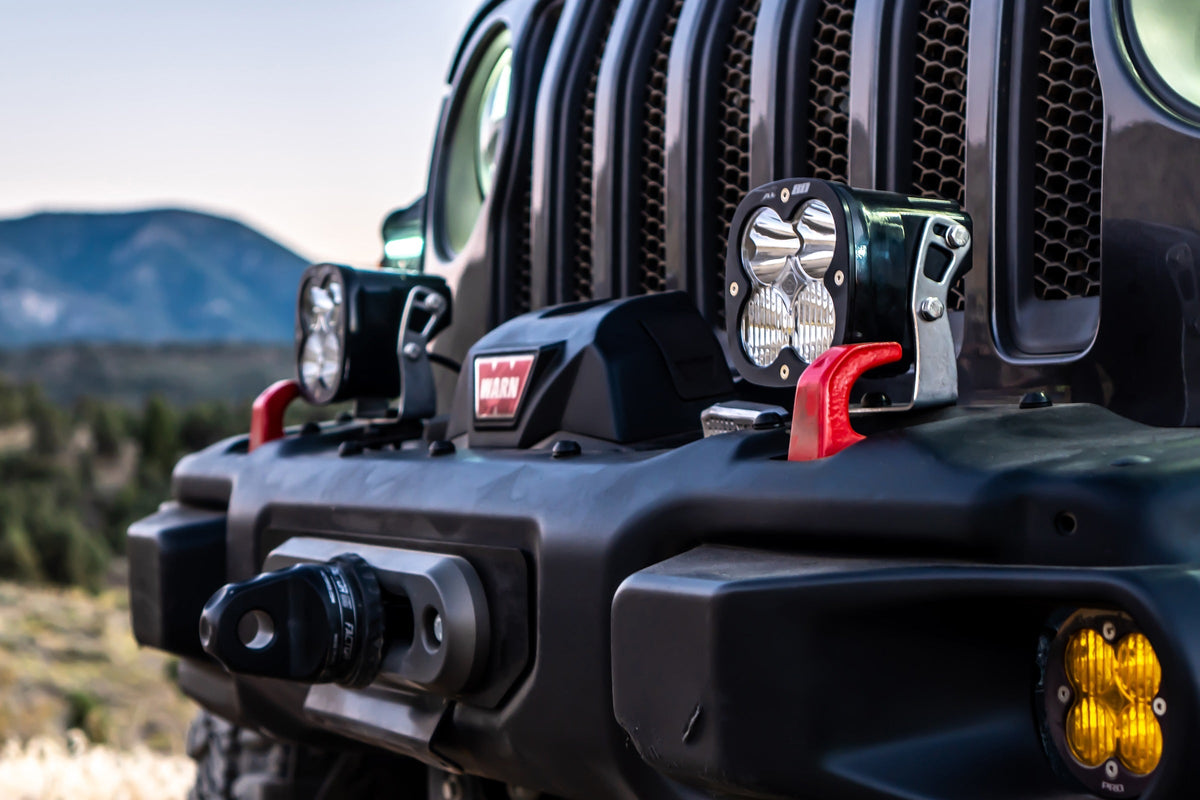 Jeep JL/JT Rubicon Steel Bumper LED Light Kit XL Pro w/Upfitter Baja Designs - 447668UP