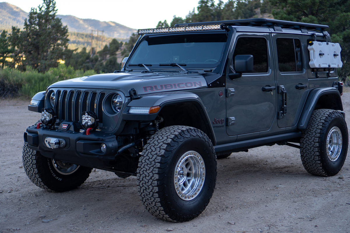 Jeep JL/JT Rubicon Steel Bumper LED Light Kit LP6 w/Upfitter Baja Designs - 447671UP