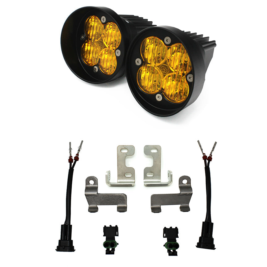12 - 2021 Rav4 Fog Pocket Kit Squadron Sport Baja Amber Wide Cornering Baja Designs - 447677