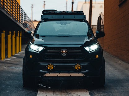 12 - 2021 Rav4 Fog Pocket Kit Squadron Sport Baja Amber Wide Cornering Baja Designs - 447677