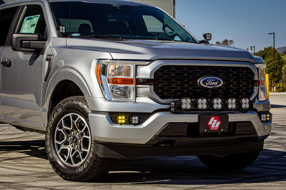 Squadron Sport A-Pillar Kit 21-23 F-150 (Spot; Clear; Upfitter Wiring) Baja Designs - 447695UP
