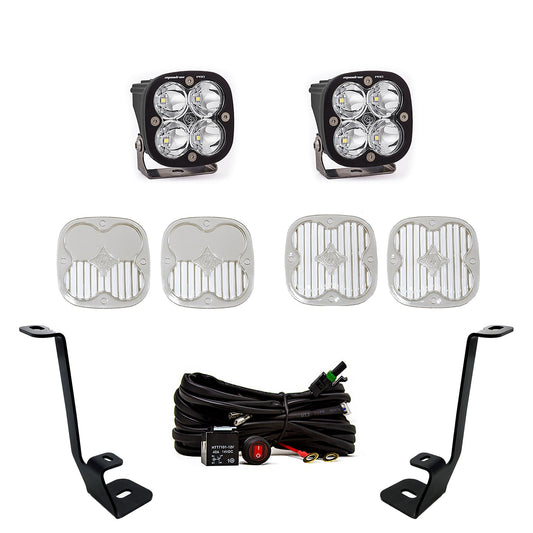 Squadron Pro A-Pillar Kit  21-23 F-150 (Spot; Clear; Toggle Wiring) Baja Designs - 447696