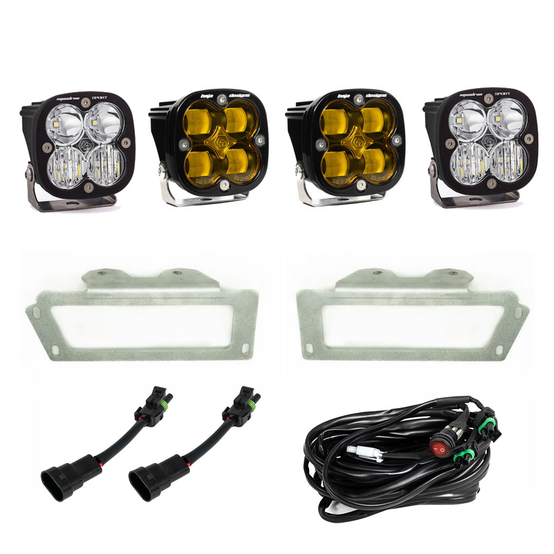 Ram 2500/3500 Fog Lights SAE Fog Pocket Kit Baja Amber FPK 10-18 RAM 1500 09-12 Ram 2500/3500 Baja Designs - 447719