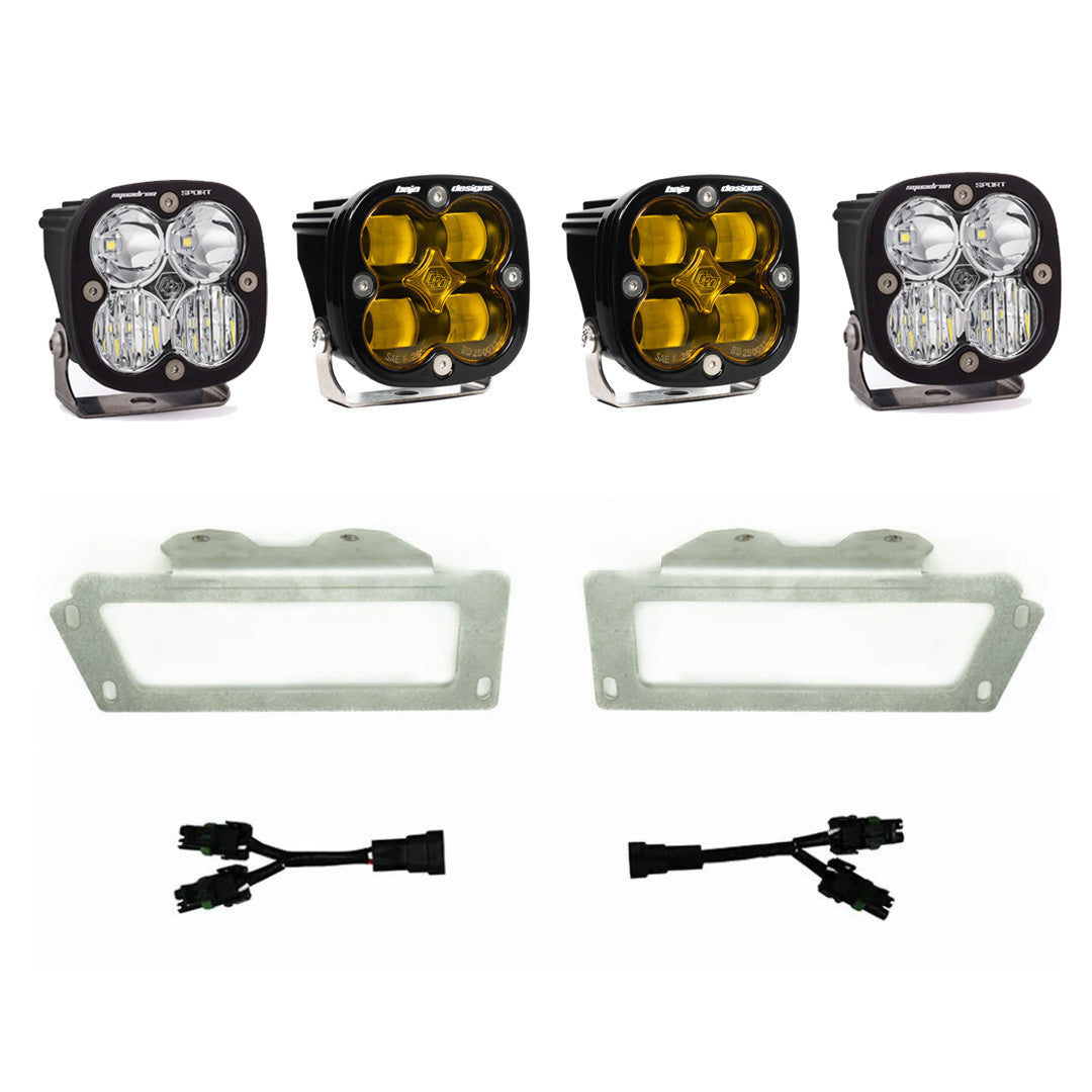 Ram 2500/3500 Fog Lights SAE Fog Pocket Kit Baja Amber FPK 10-18 RAM 1500 09-12 Ram 2500/3500 Baja Designs - 447719