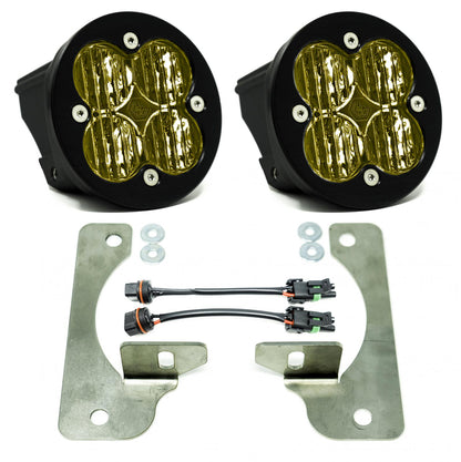 Jeep JL Fog Light Squadron-R 18-Pres Wrangler JL Rubicon Fog Pocket Kit Baja Amber Baja Designs Baja Designs - 447723