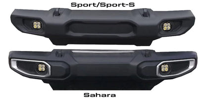 Jeep JL Fog Pocket Kit For 18-20 Wrangler JL Sahara Squadron Baja Amber Lens SAE FPK Baja Designs - 447735