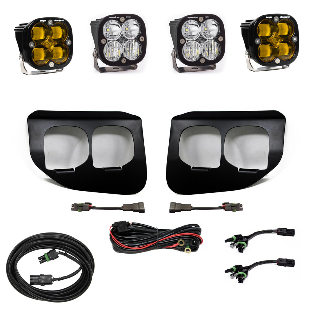 Ford Super Duty (20-22) Fog Lights Dual FPK Baja Amber SAE/Pro DC Baja Designs - 447737