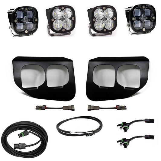 Ford Super Duty (20-22) Fog Lights Dual FPK SAE/Sport DC Baja Designs w/Upfitter Baja Designs - 447738UP