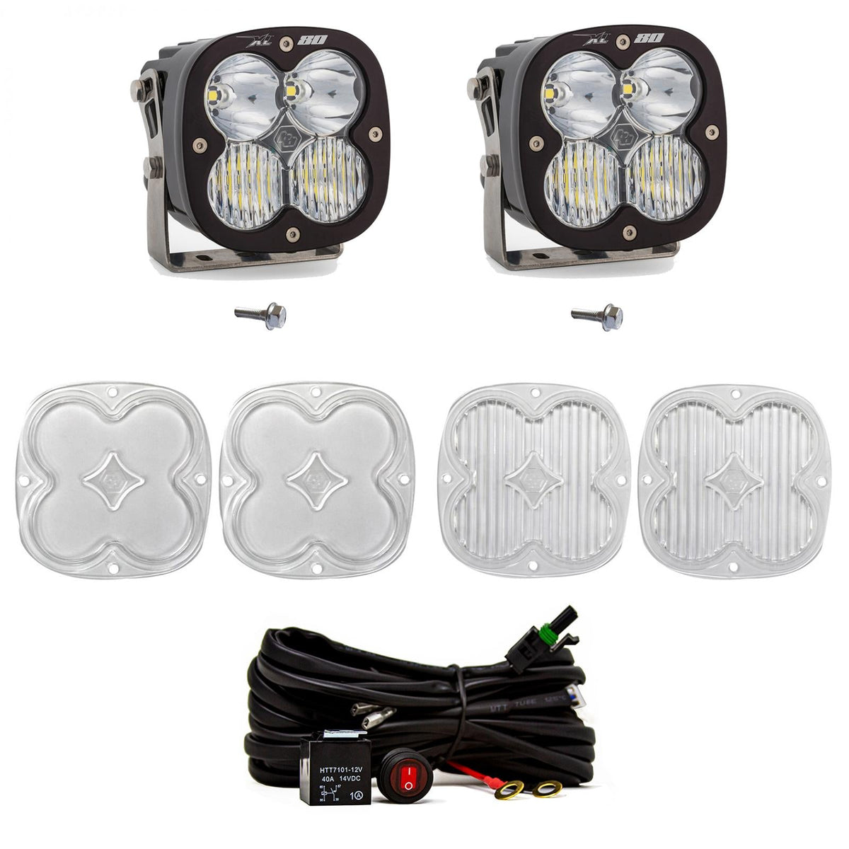 Bronco A Piller Light Kit 21-Up Ford Bronco XL80 D/Cr Baja Designs - 447751
