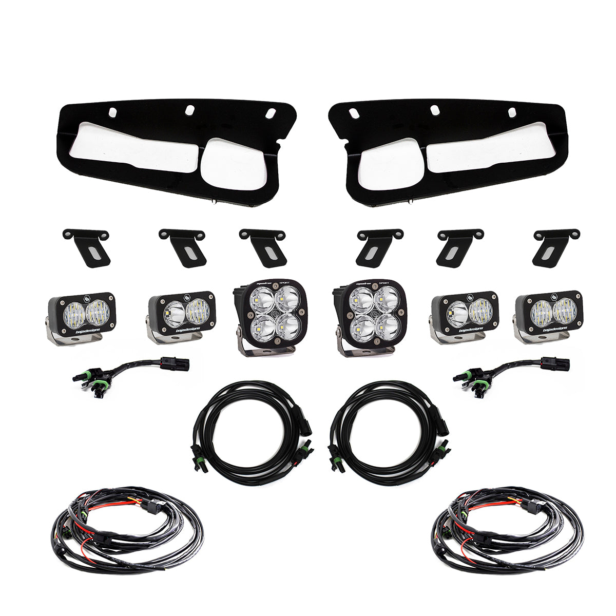 Bronco Fog Pocket Kit 21-Up Ford Bronco Sportsmen Baja Designs - 447760