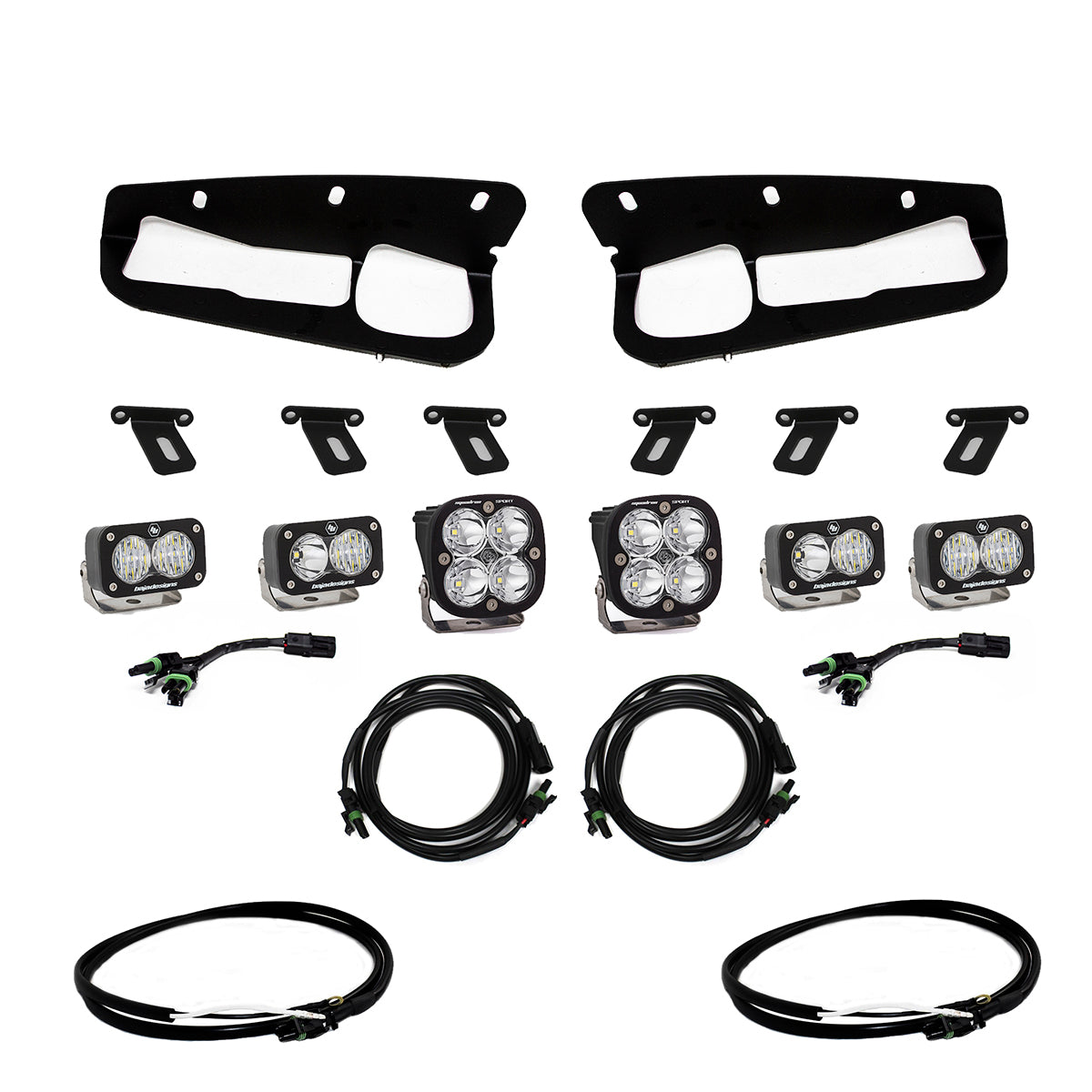 Bronco Fog Pocket Kit 21-Up Ford Bronco Sportsmen w/Upfitter Baja Designs - 447760UP