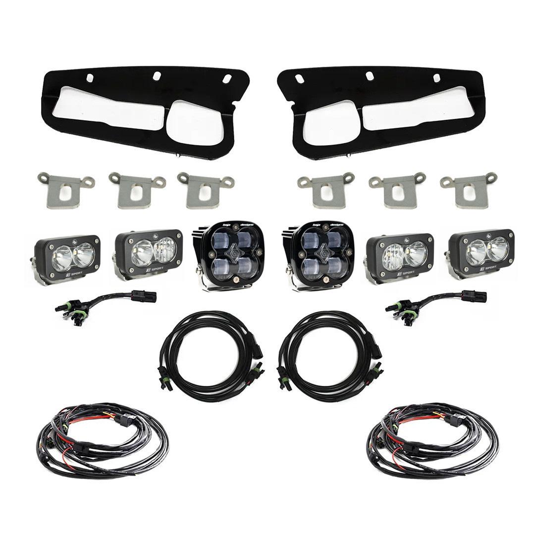 Bronco Clear SAE Fog Pocket Kit 21-Up Ford Bronco Baja Designs - 447761