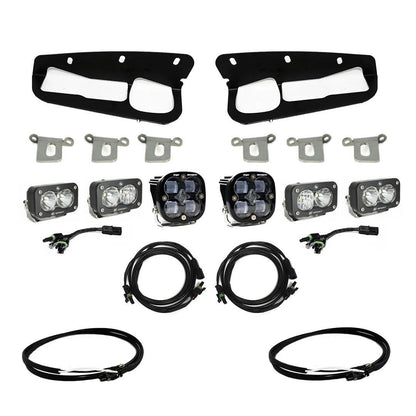 Bronco Clear SAE Fog Pocket Kit 21-Up Ford Bronco w/Upfitter Baja Designs - 447761UP