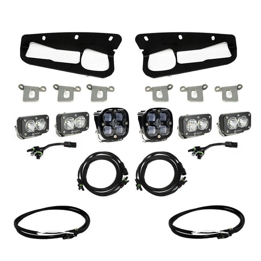 Bronco Clear SAE Fog Pocket Kit 21-Up Ford Bronco w/Upfitter Baja Designs - 447761UP