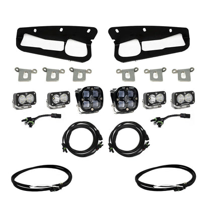 Bronco Clear SAE Fog Pocket Kit 21-Up Ford Bronco w/Upfitter Baja Designs - 447761UP
