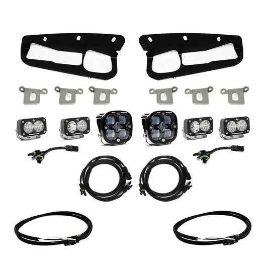 Bronco Clear SAE Fog Pocket Kit 21-Up Ford Bronco w/Upfitter Baja Designs - 447761UP