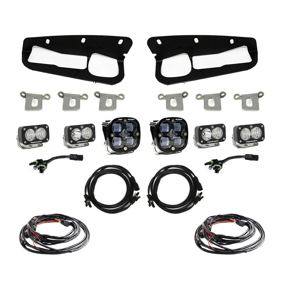 Bronco Clear SAE Fog Pocket Kit 21-Up Ford Bronco Baja Designs - 447761