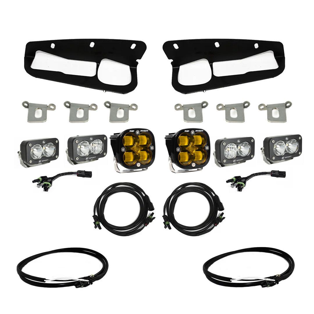 Bronco Baja Amber SAE Fog Pocket Kit 21-Up Ford Bronco w/Upfitter Baja Designs - 447762UP