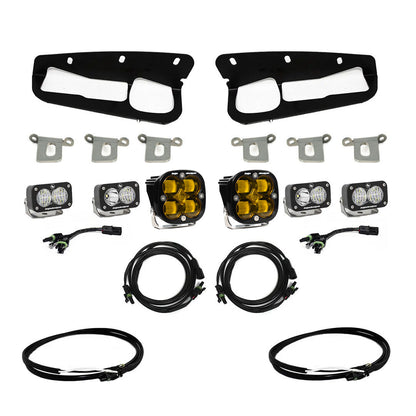 Bronco Baja Amber SAE Fog Pocket Kit 21-Up Ford Bronco w/Upfitter Baja Designs - 447762UP