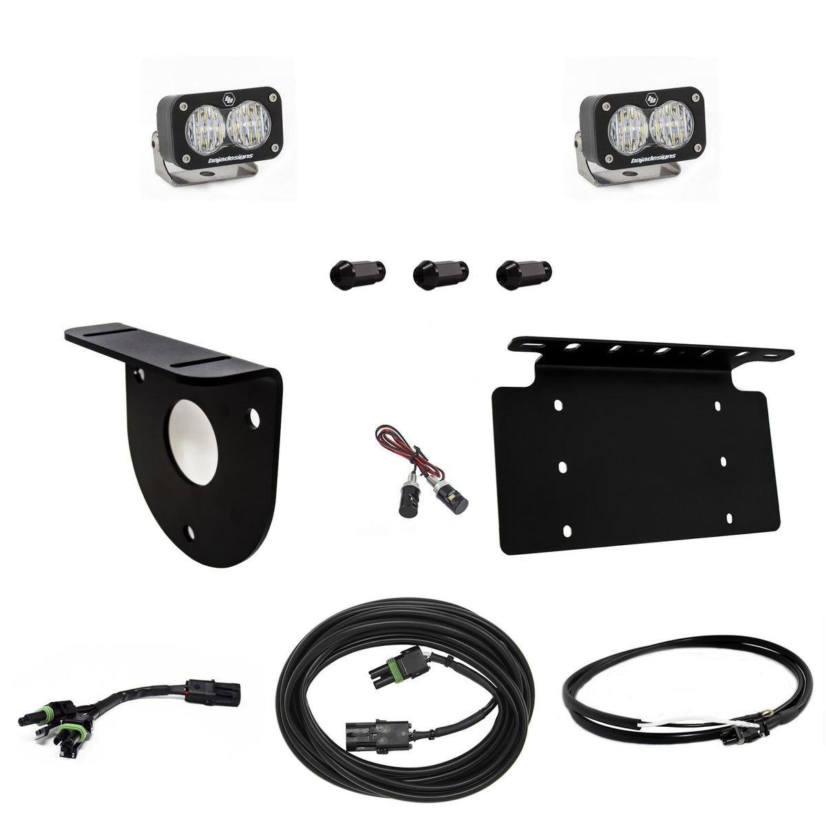 Bronco Dual S2 Sport W/C Reverse Kit w/Lic Plate w/Upfitter 21-Up Ford Bronco Baja Designs - 447764UP
