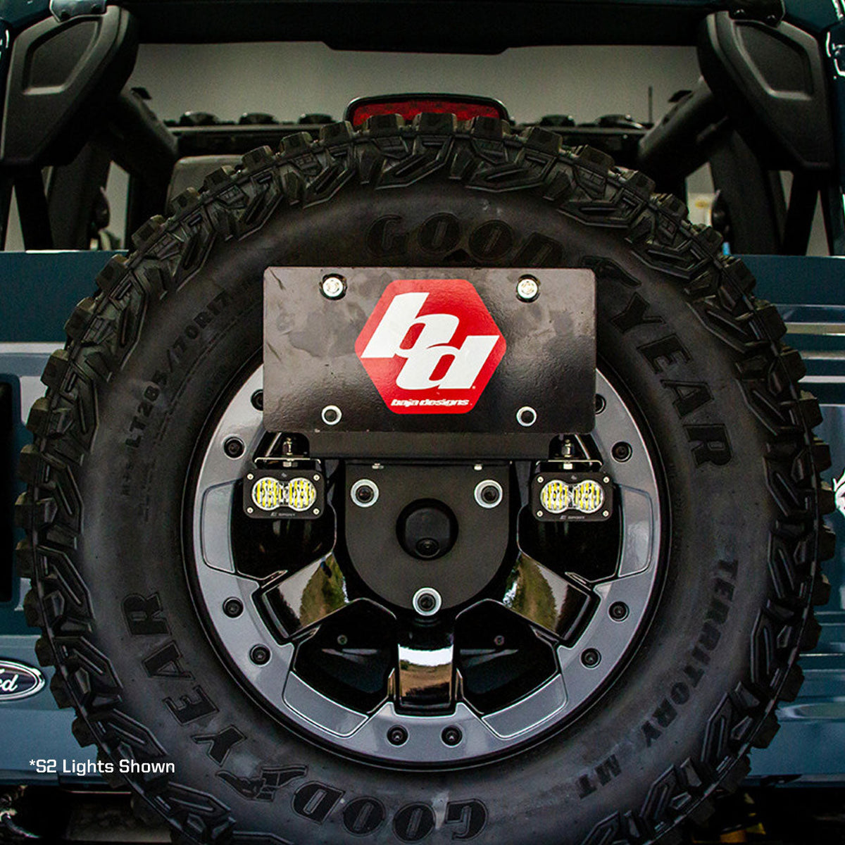 Ford Bronco Dual S1 W/C Reverse Kit w/Lic Plate Baja Designs - 447765
