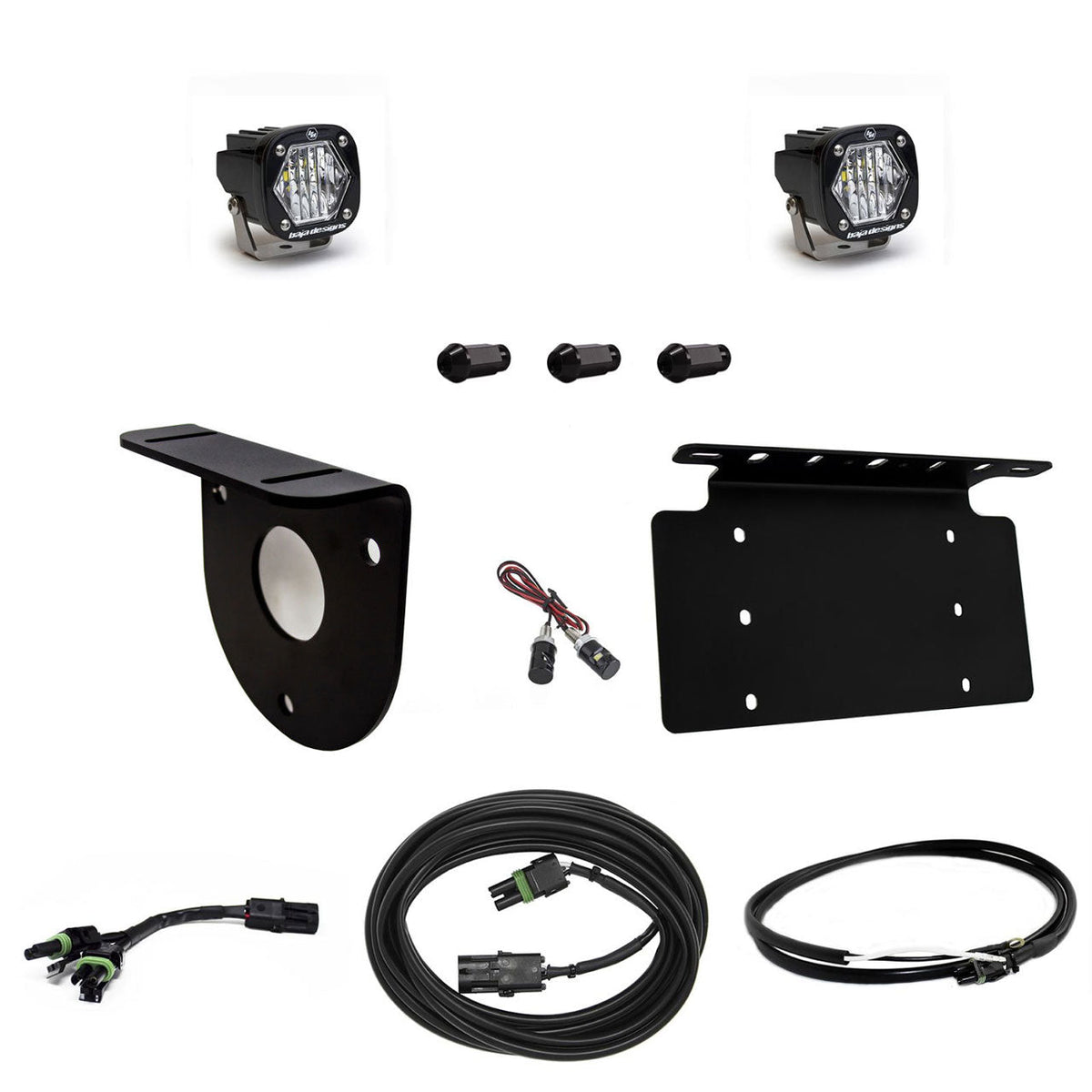 Ford Bronco Dual S1 W/C Reverse Kit w/Lic Plate w/Upfitter Baja Designs - 447765UP