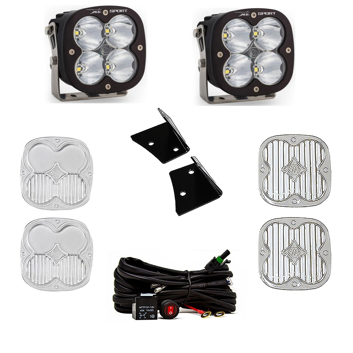 Jeep JK XL Sport Spot A-Pillar Kit Baja Designs - 447798