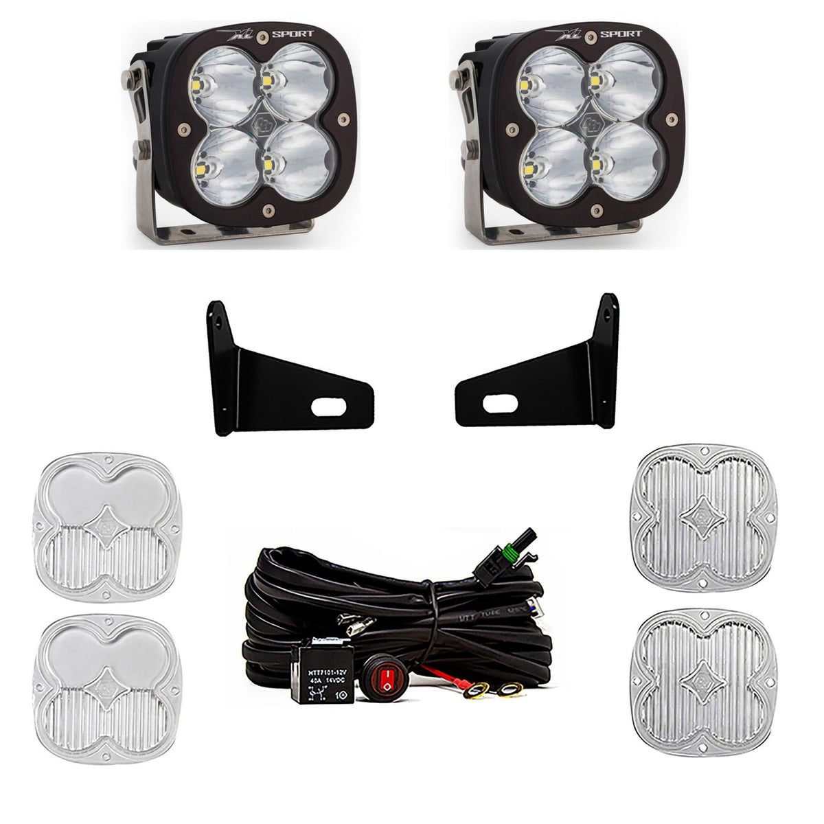 XL Sport A-Pillar Kit 17-22 Maverick X3 Driving/Combo Clear Baja Designs - 447806