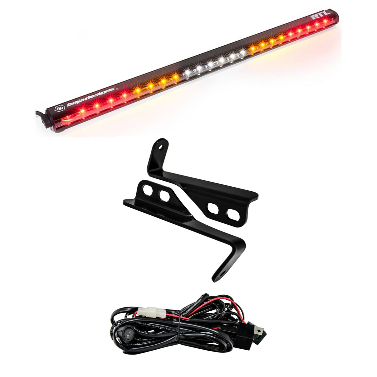 Polaris RZR 15-18 4 Seat 30 Inch RTL Rear Light Bar with Bracket Kit Baja Designs - 447815